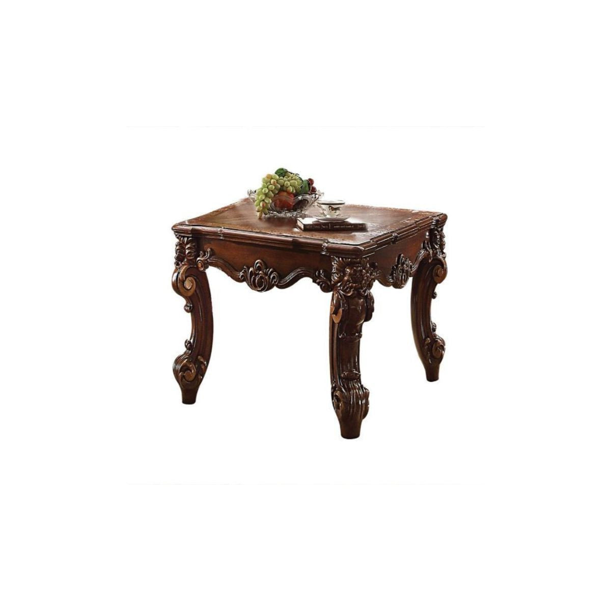 26" Cherry Manufactured Wood Square End Table