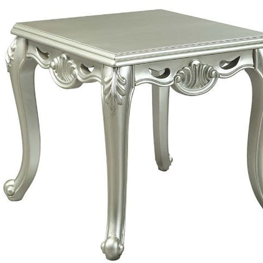 24" Champagne Manufactured Wood Square End Table