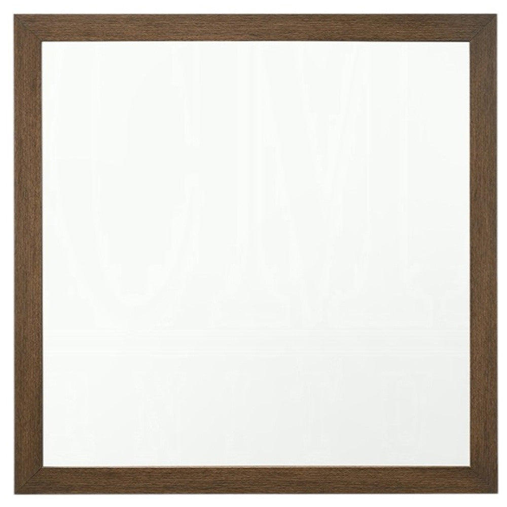 40" Square Wood Framed Accent Mirror