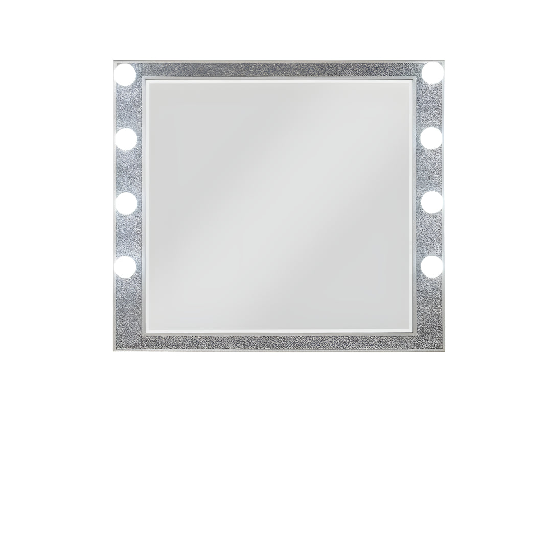 36" Square Wood Framed Mounted Dresser Mirror