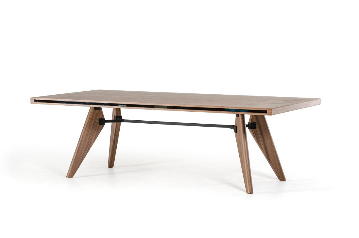 87" Brown Dining Table