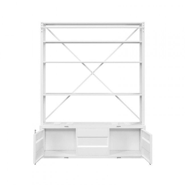 White Three Tier Bookcase