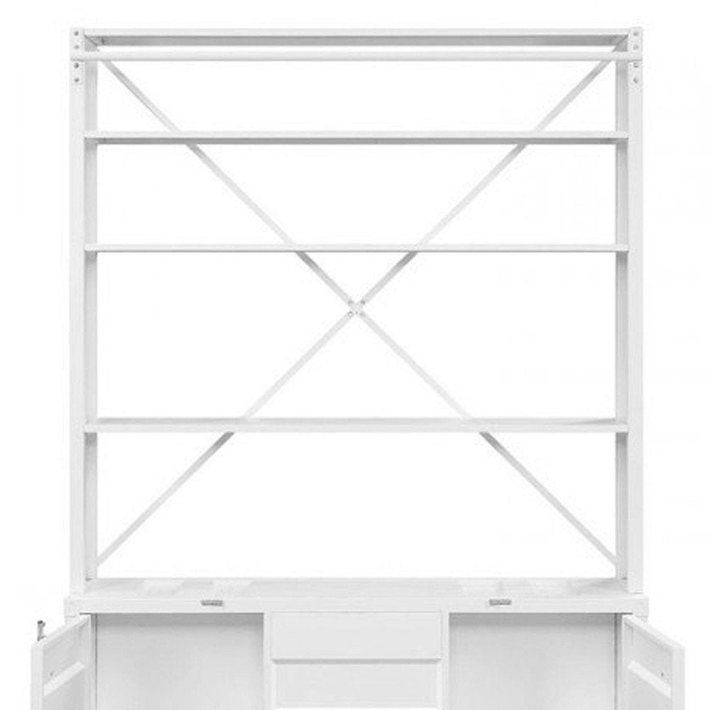 White Three Tier Bookcase