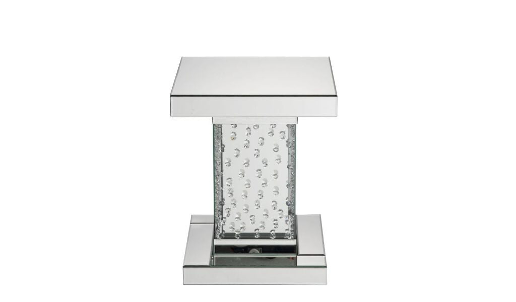 20" Mirrored Mirrored Square Mirrored End Table