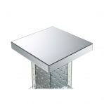 20" Mirrored Mirrored Square Mirrored End Table
