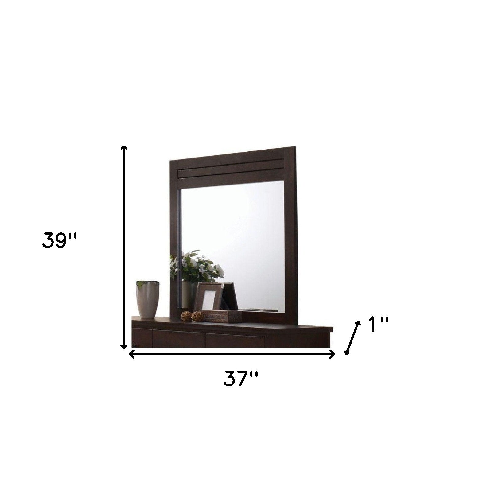 Mahogany Rectangle Dresser Mirror