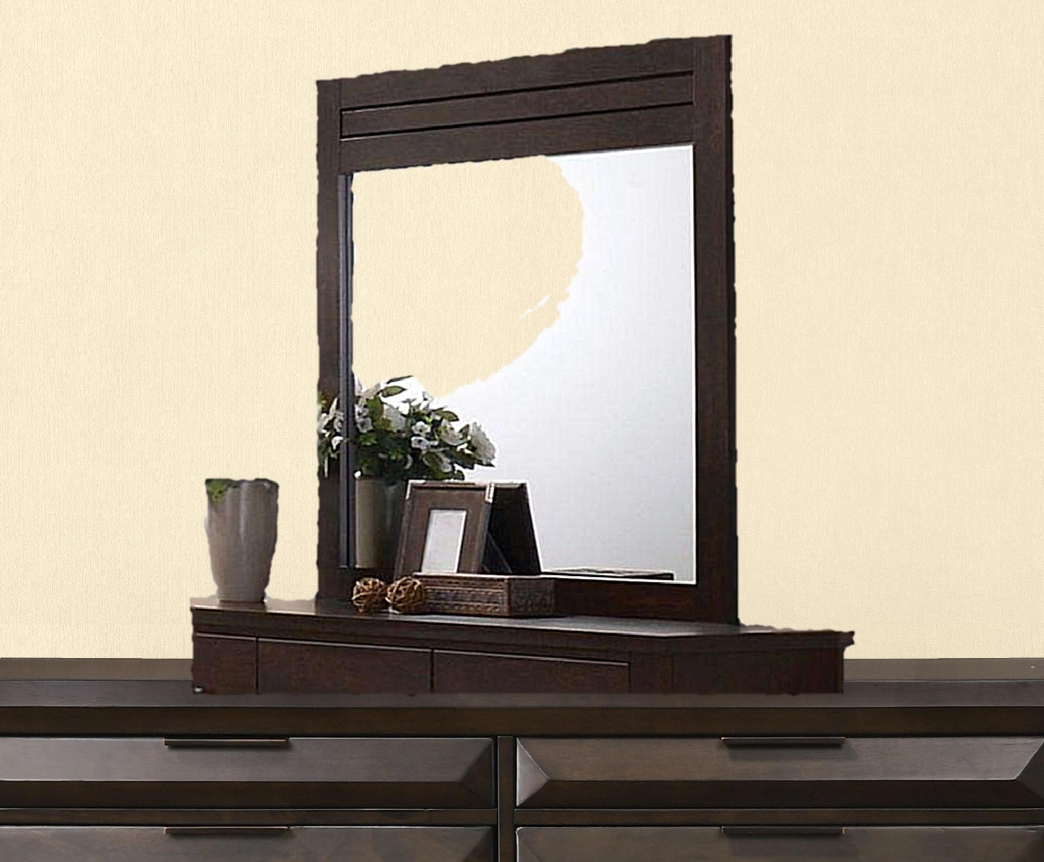 Mahogany Rectangle Dresser Mirror