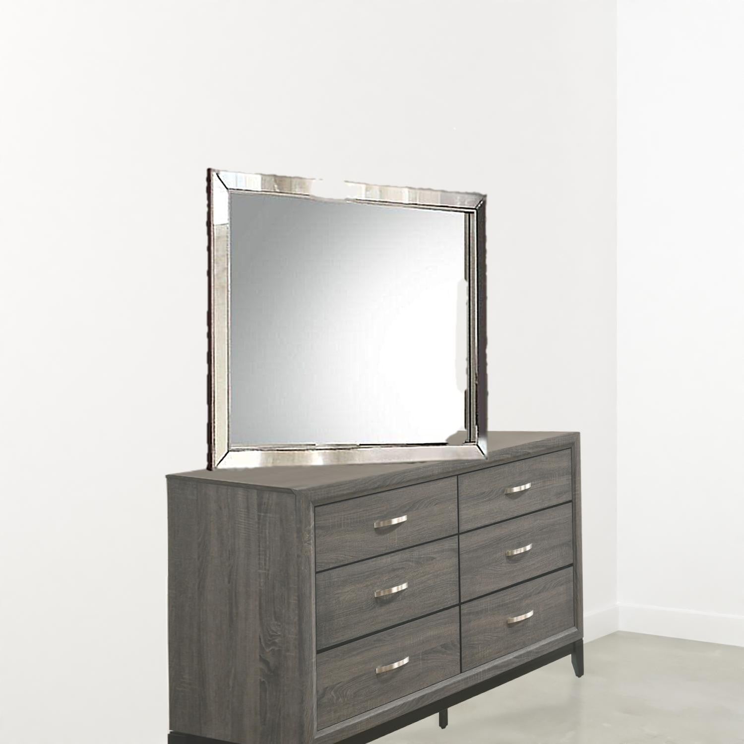 32" Platinum Framed Dresser Mirror