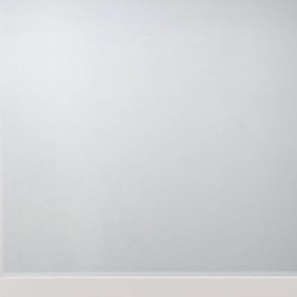 37" White Square Wood Framed Mounted Dresser Mirror