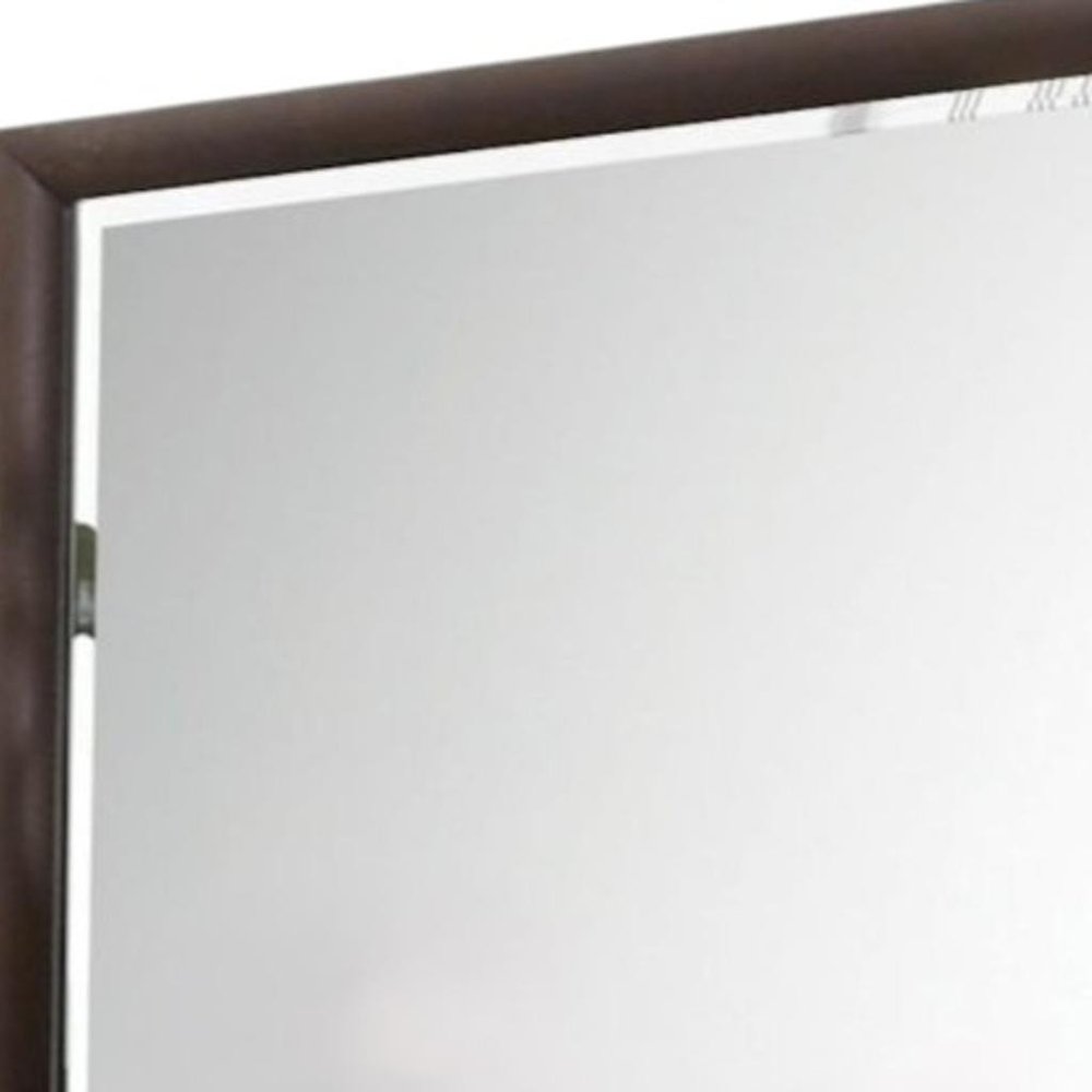 36" Merlot Wood Framed Mounted Dresser Mirror
