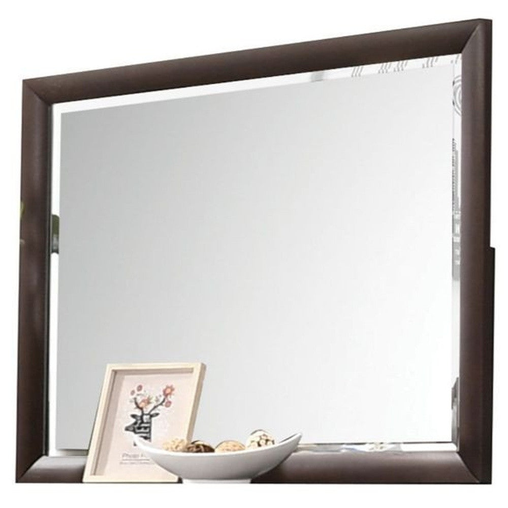 36" Dark Merlot Dresser Mirror