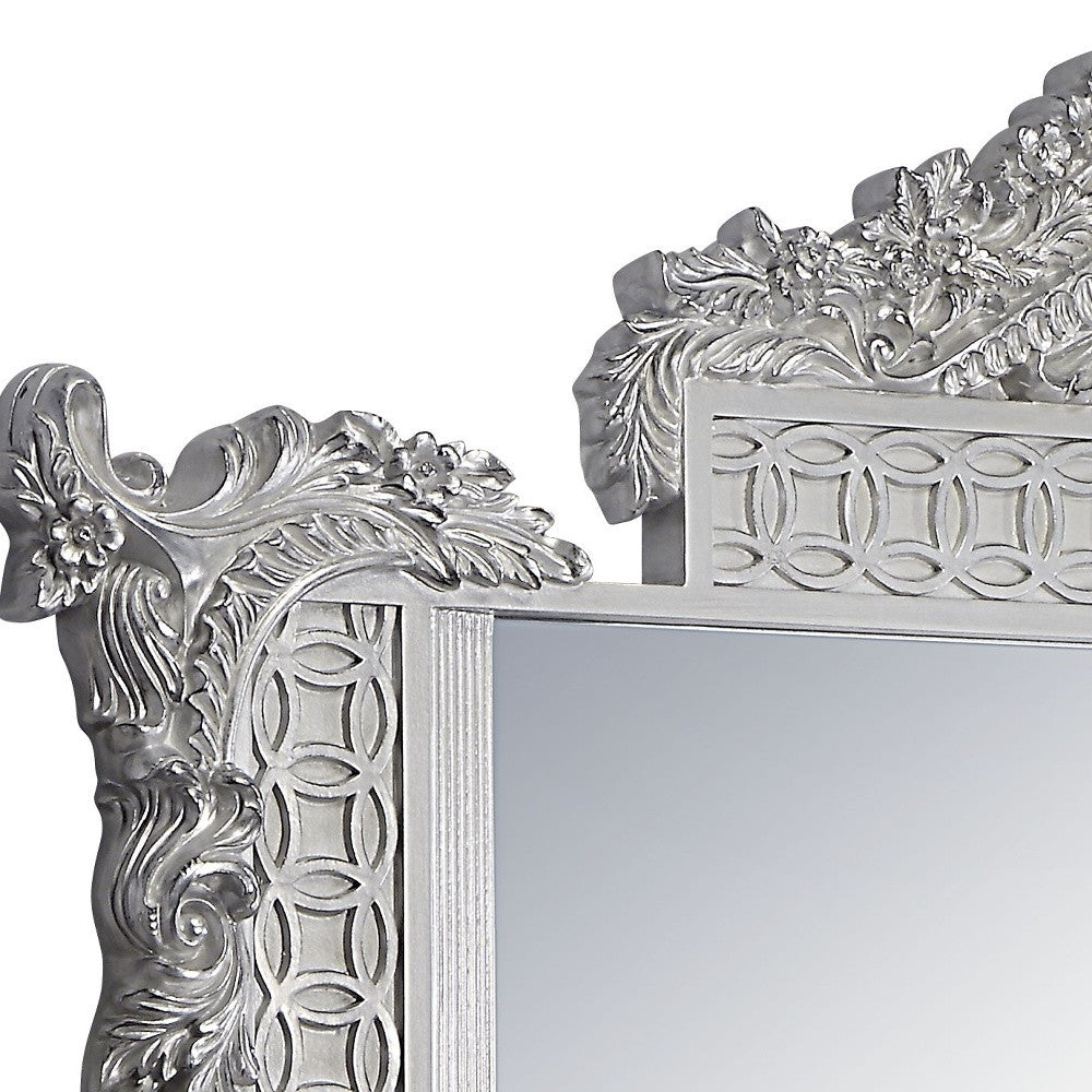 54" Light Gold & Gray Finish Irregular Dresser Mirror