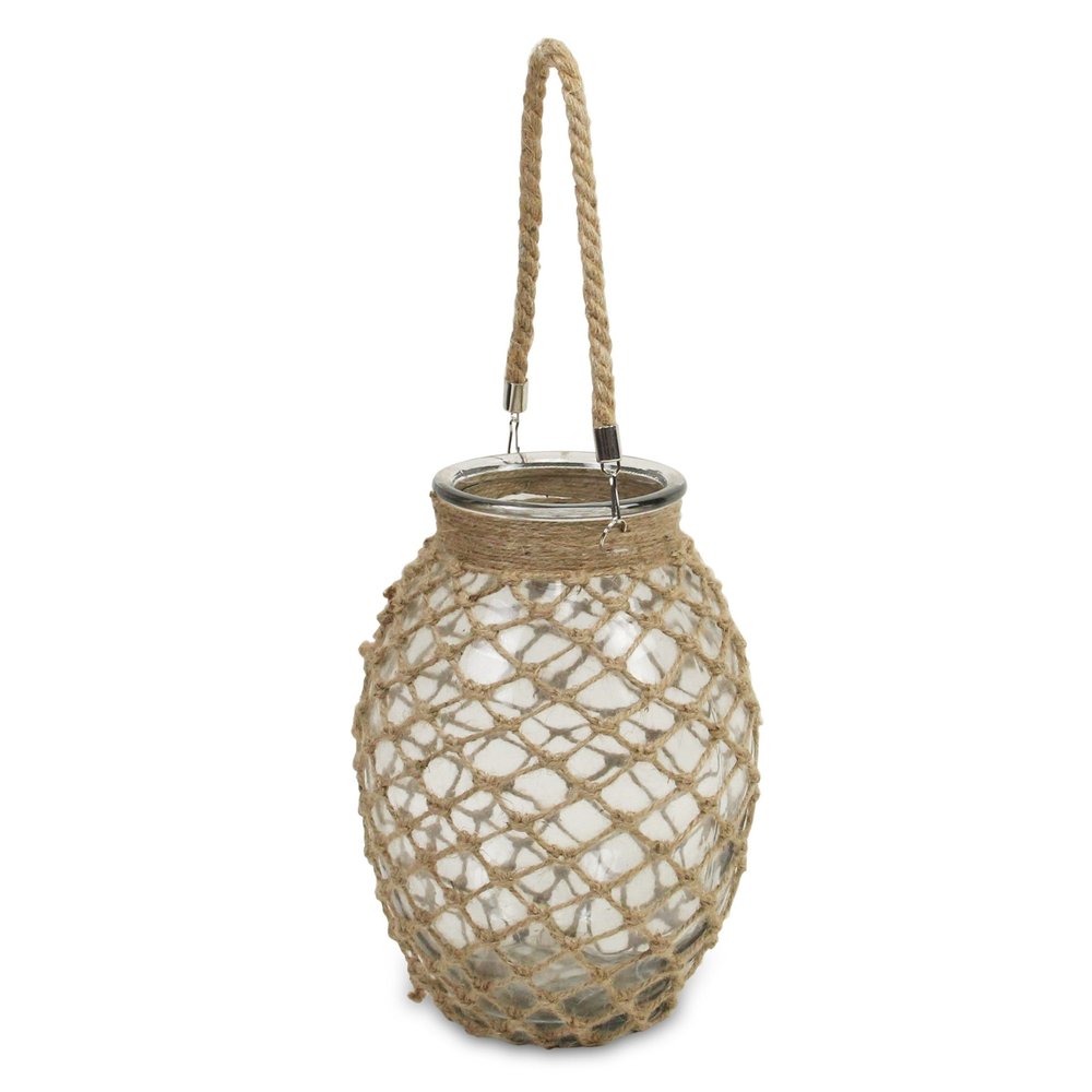 12" Brown Glass Decorative Bottle