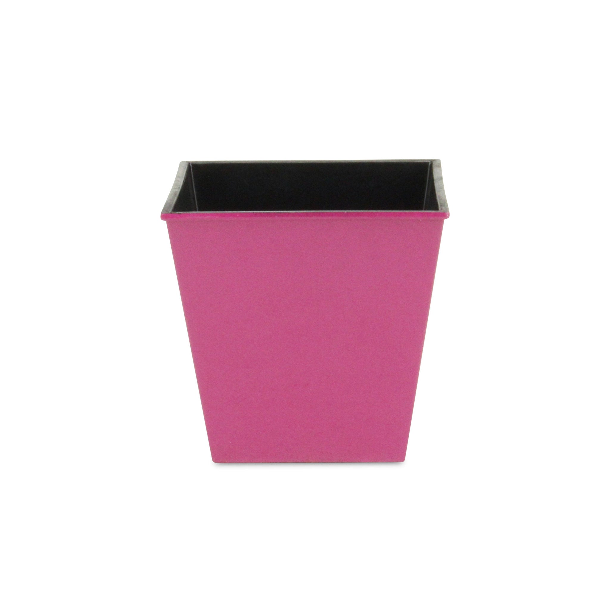 5" Hot Pink Recycled Plastic Indoor Outdoor Square Pot Planter