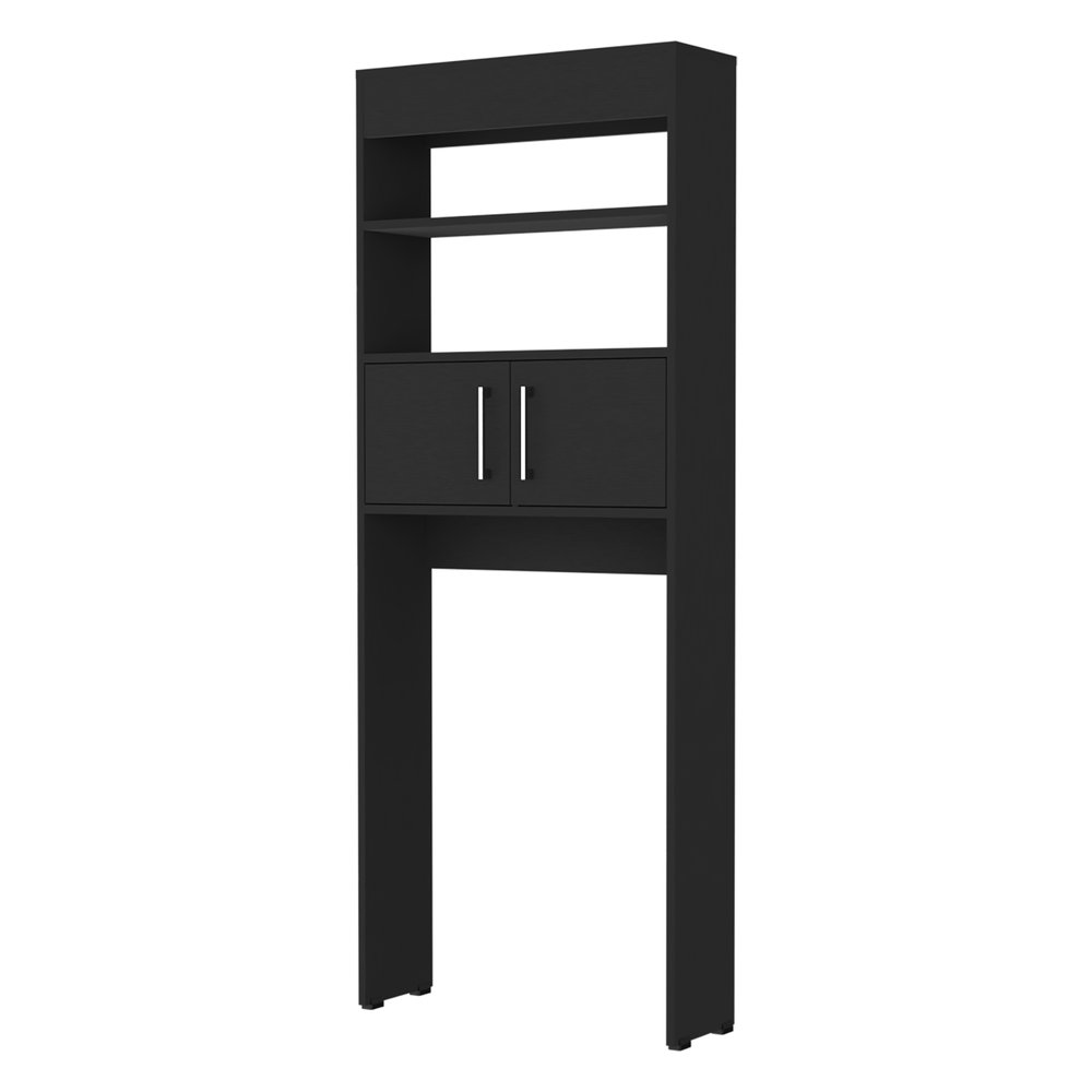 25" Black Wood Freestanding Single Door Bathroom Vanity