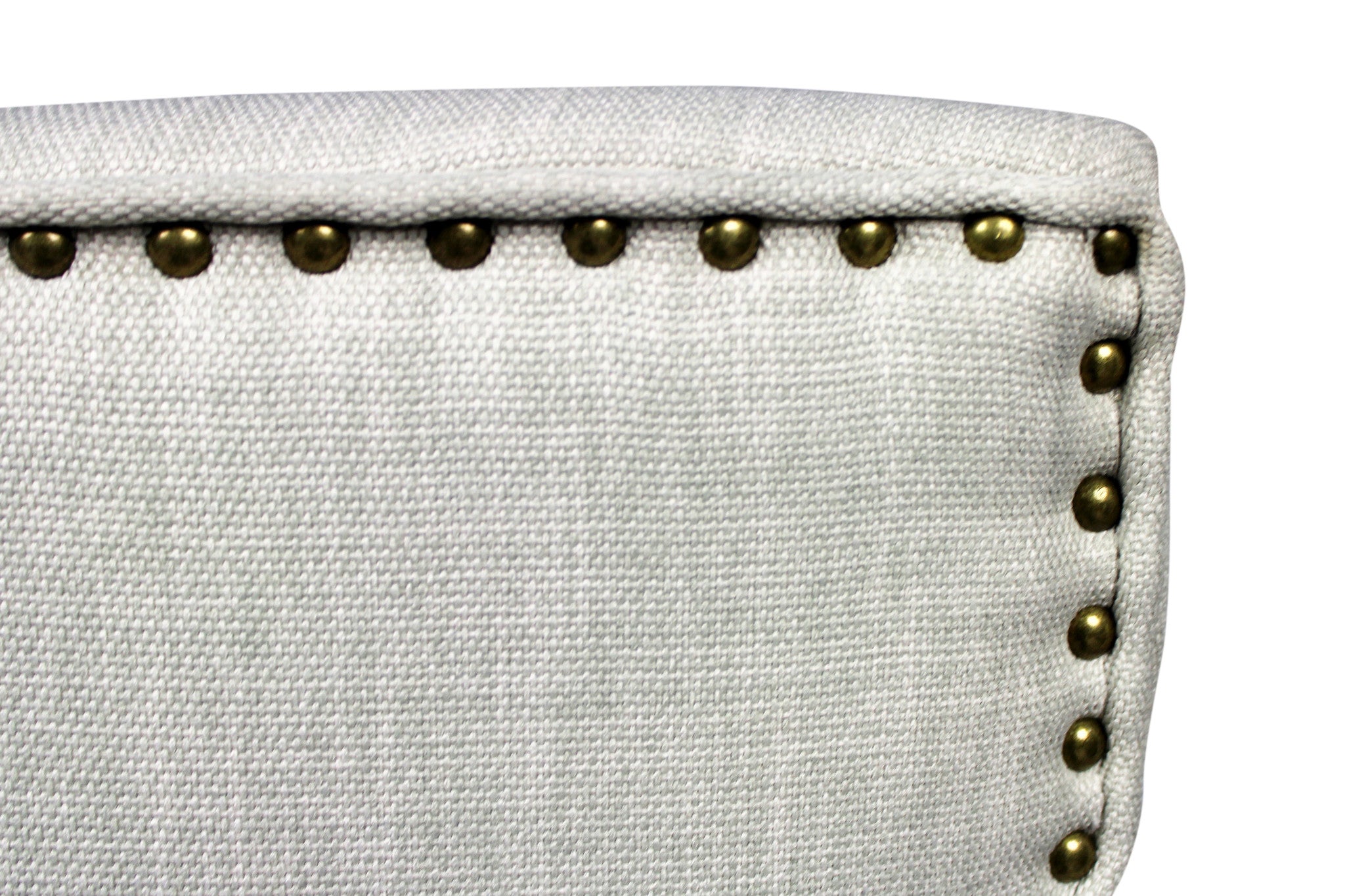 Set of Two Ivory and Natural Upholstered Fabric Dining Parsons Chairs