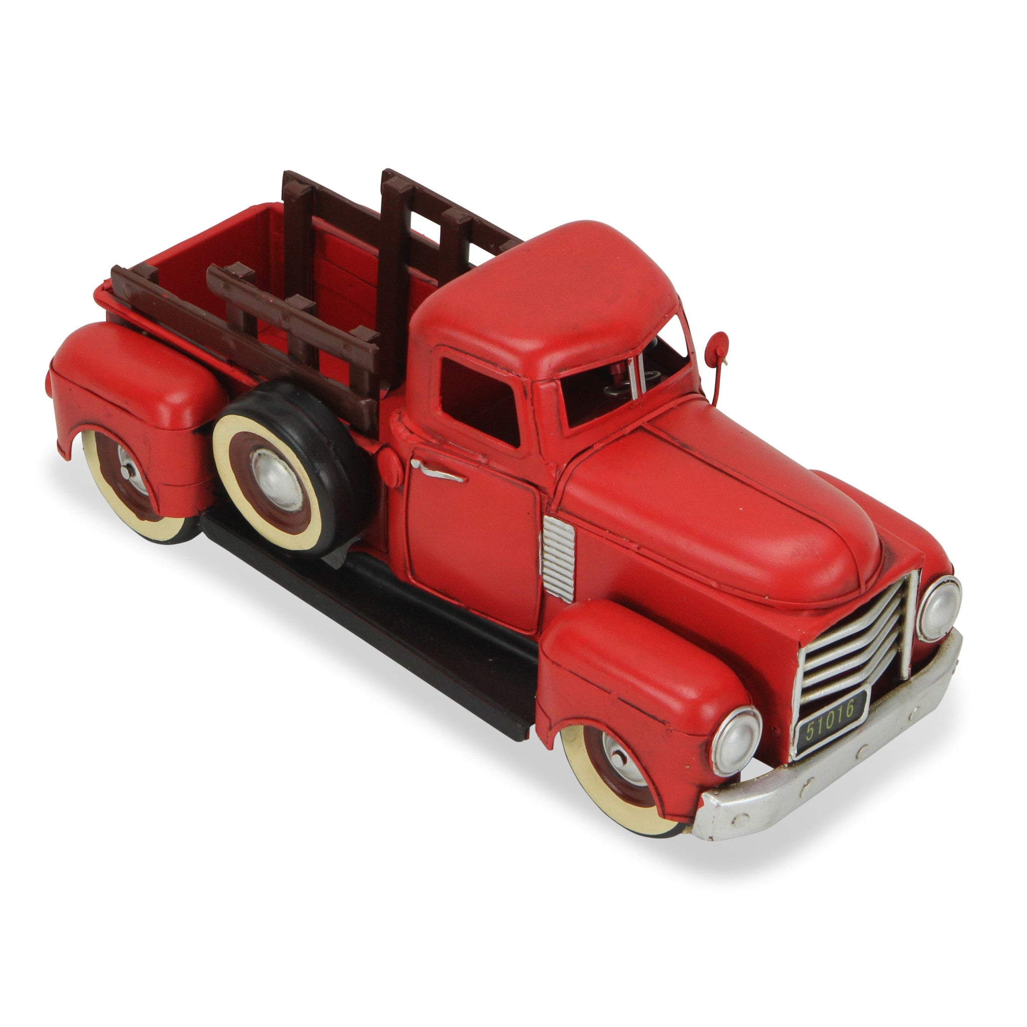 6" Red and Black Metal Hand Painted Model Car