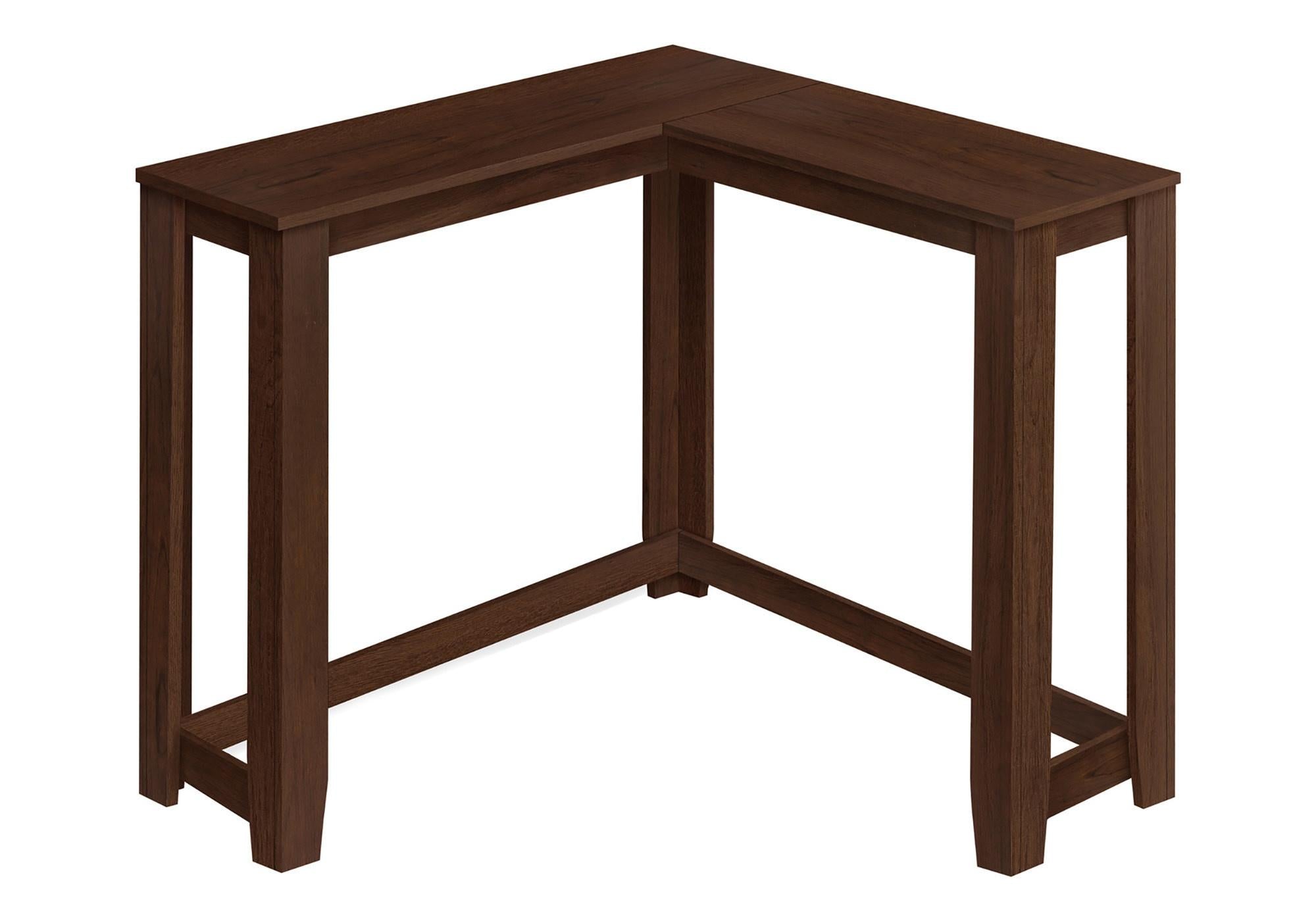 36" Brown Wood Corner Frame Console Table