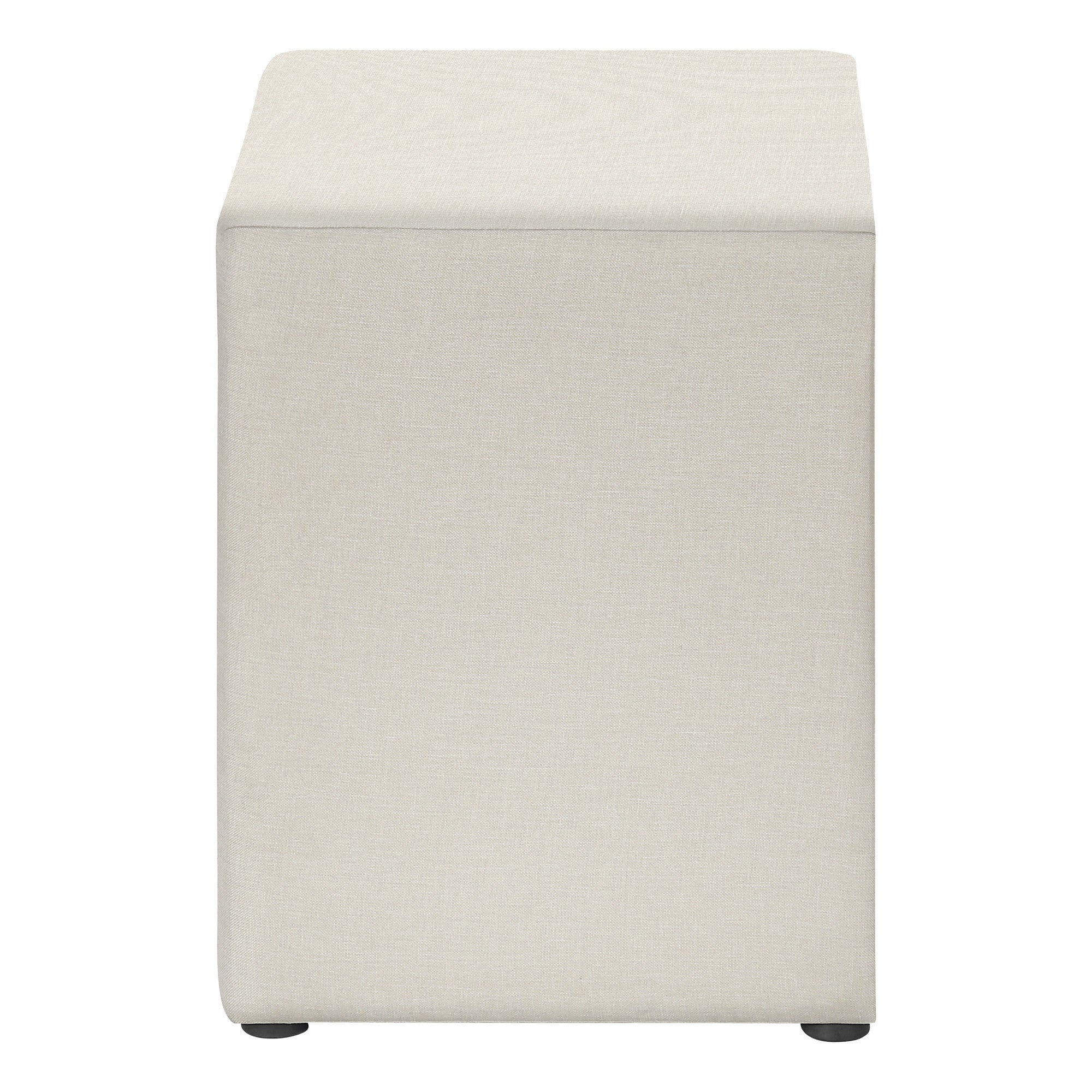 21" Beige Wood Two Drawer Nightstand