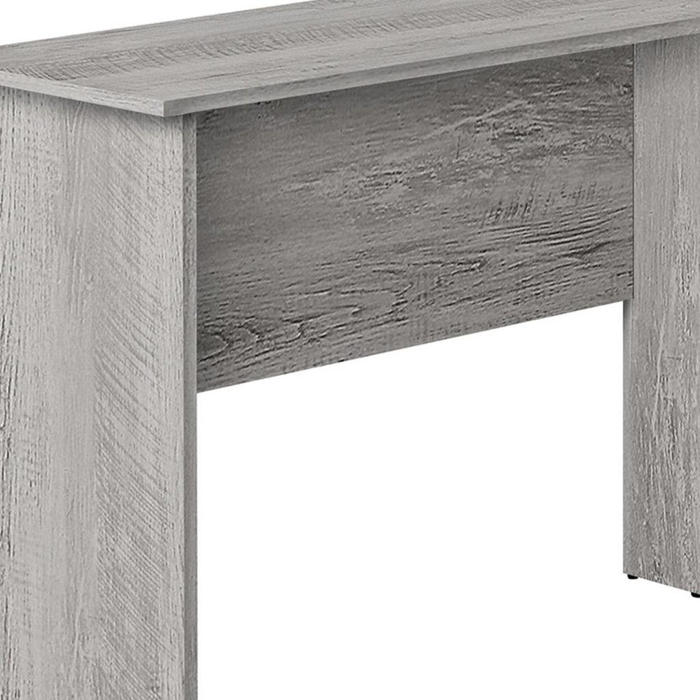 47" Gray Wood Corner Computer Desk