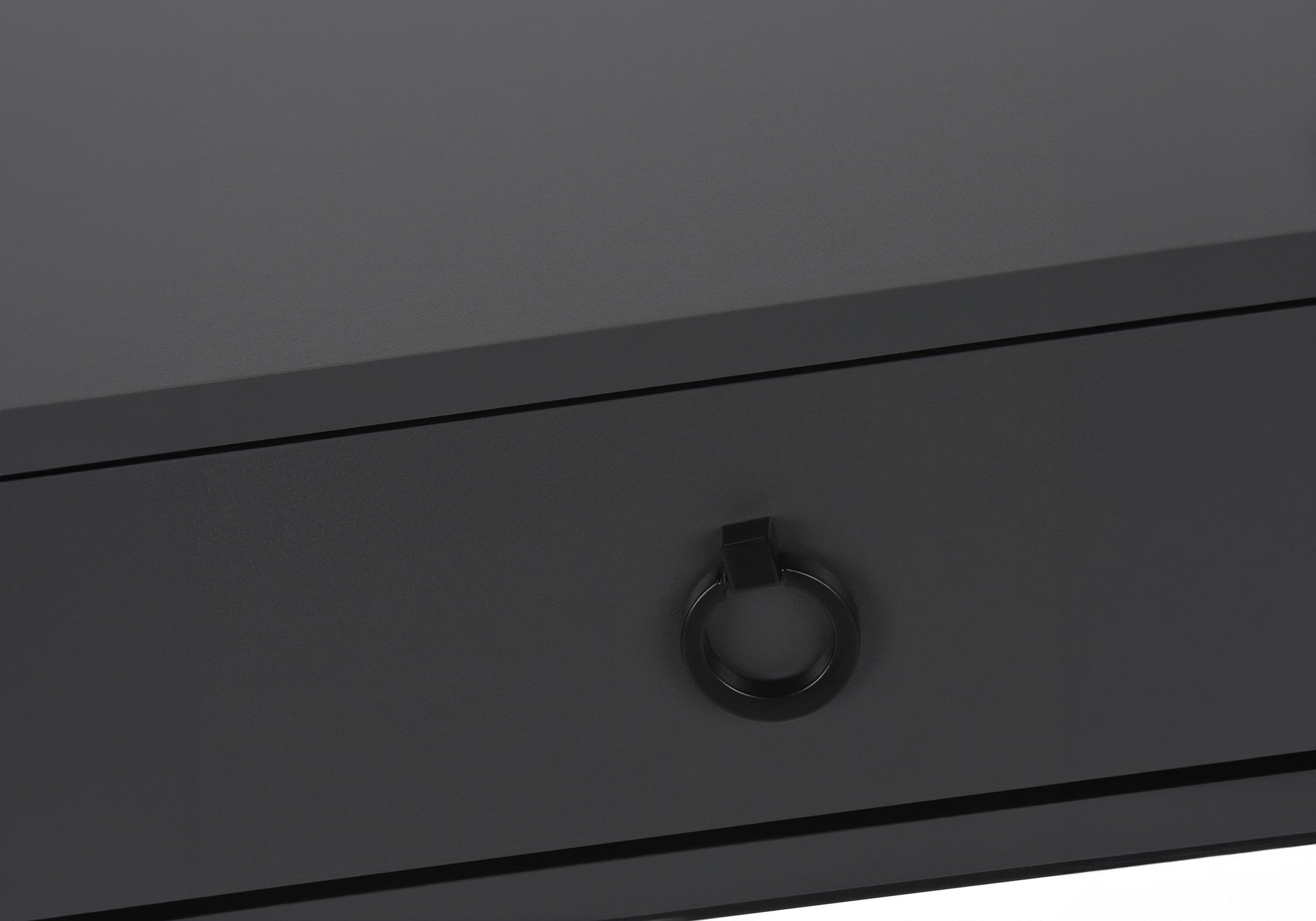 42" Gray and Black Wood and Metal Sled Computer Desk