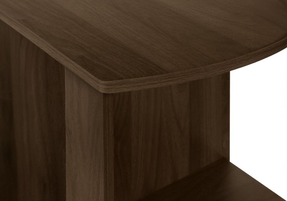 47" Brown Wood Corner Computer Desk