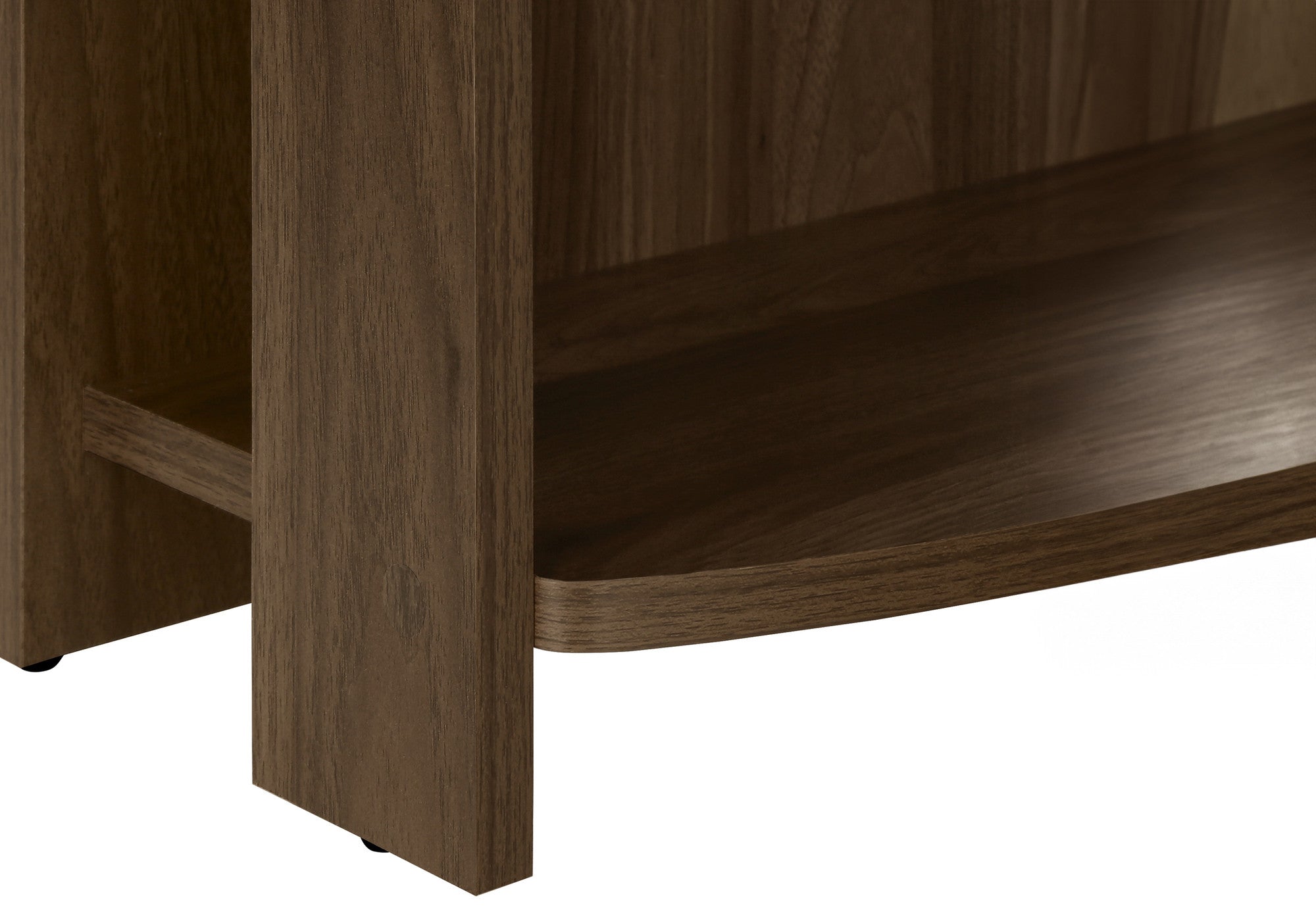 47" Brown Wood Corner Computer Desk