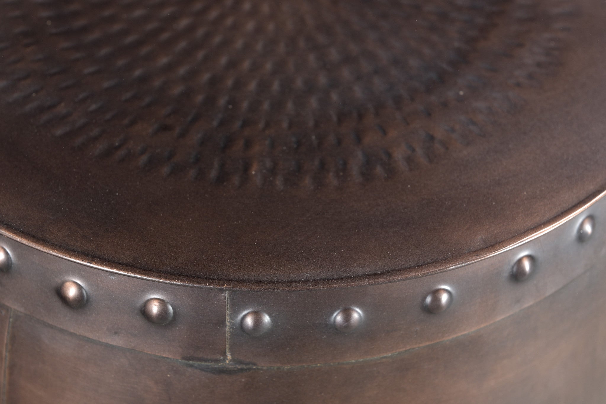 20" Copper Iron Round End Tables