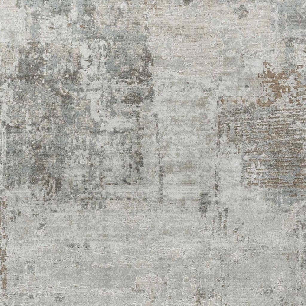 5' X 8' Beige Abstract Power Loom Stain Resistant Area Rug