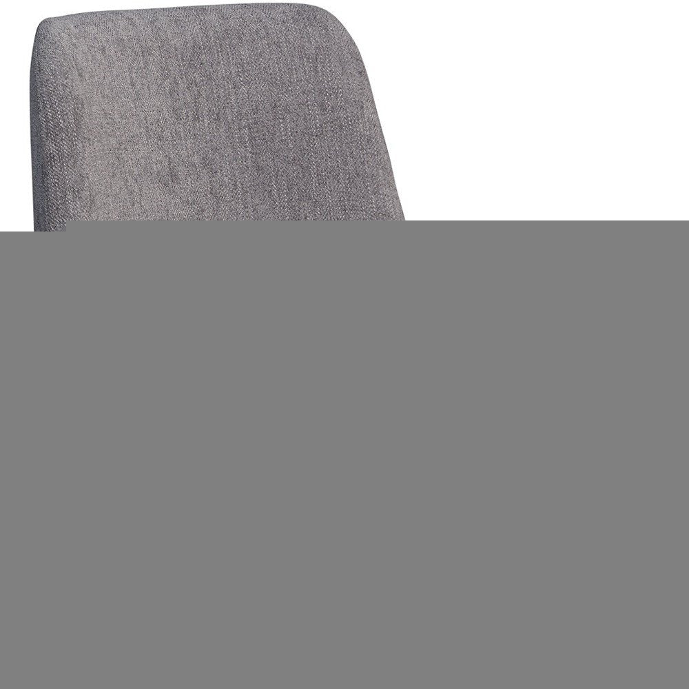 26" Taupe and Gray Solid Wood Counter Height Swivel Bar Chair