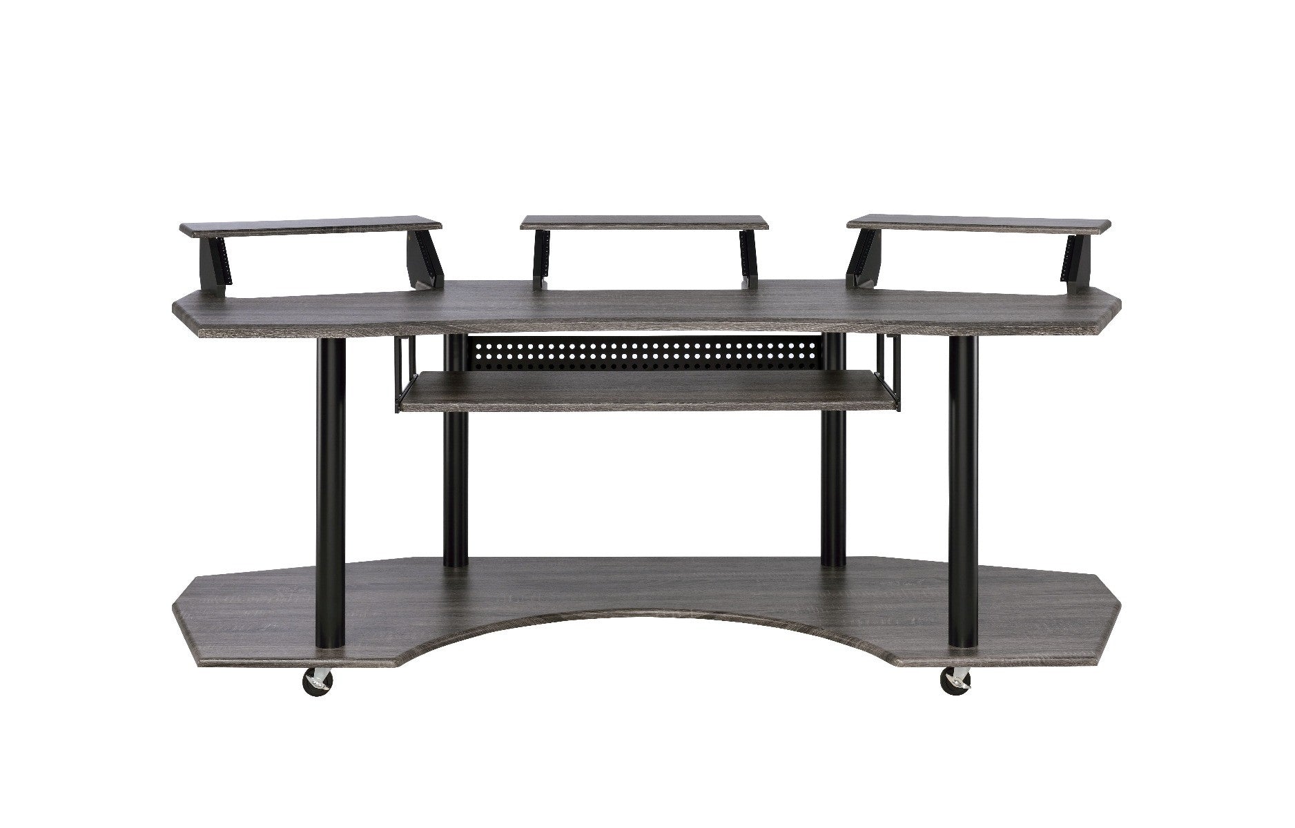83" Black Music Recording Studio Desk