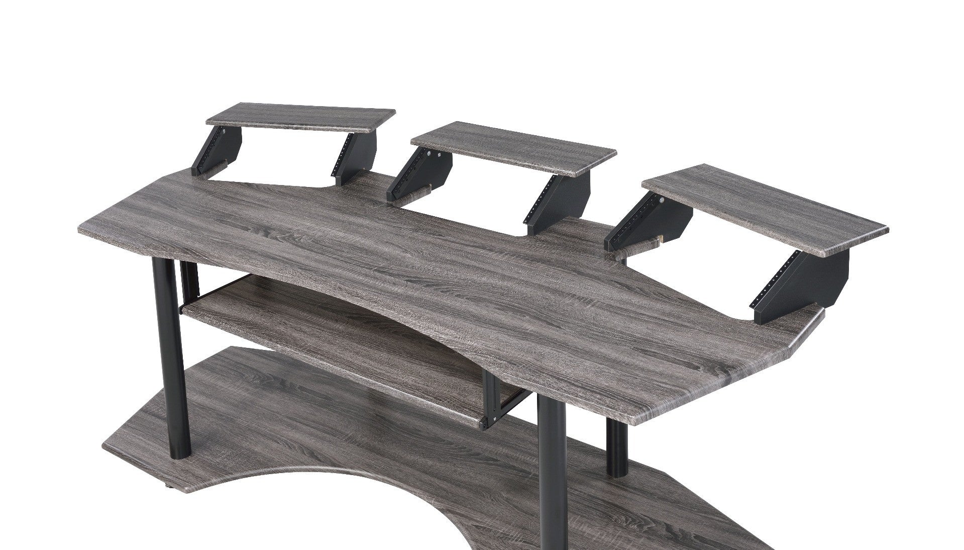83" Black Music Recording Studio Desk