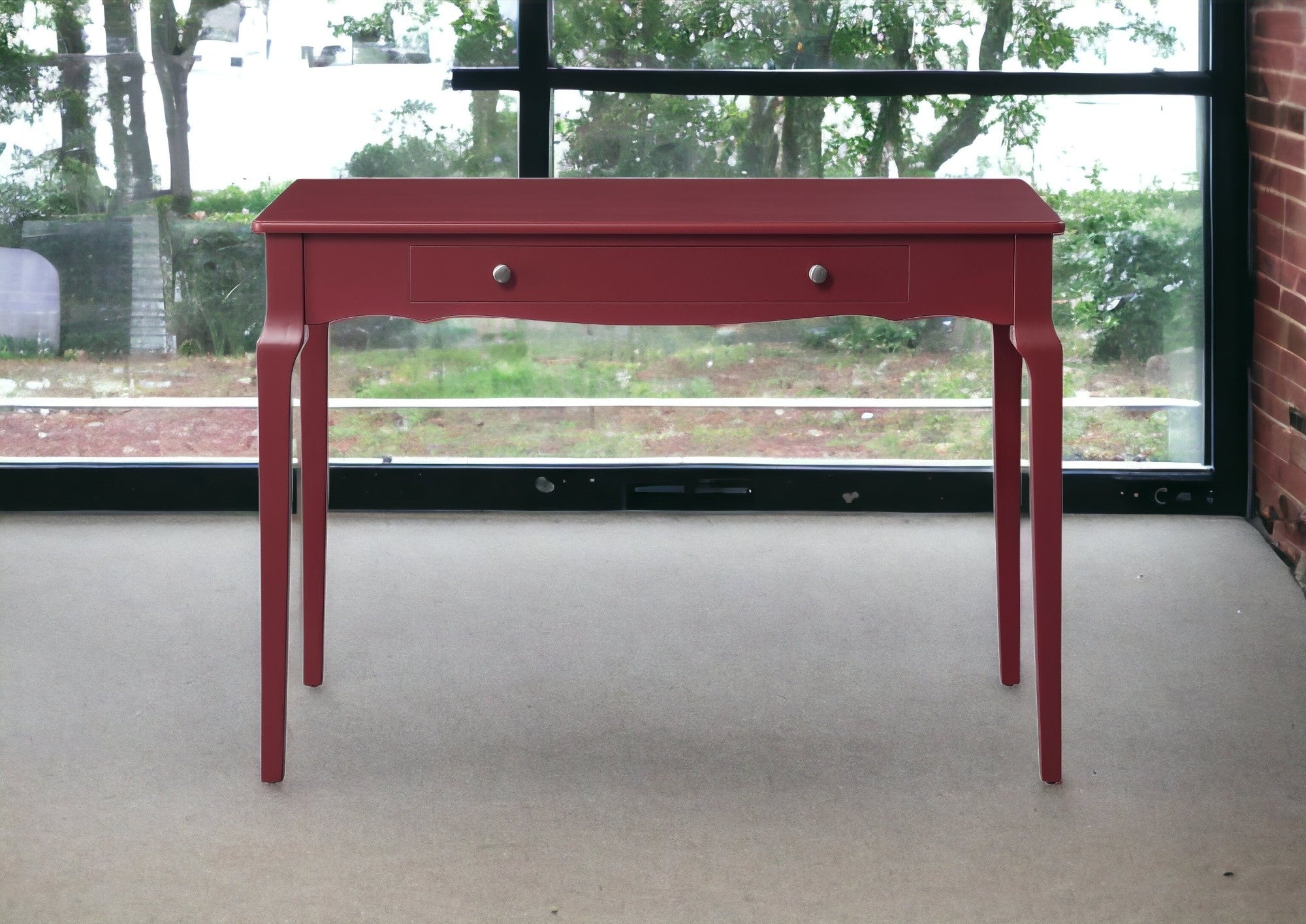 42" Red Writing Desk