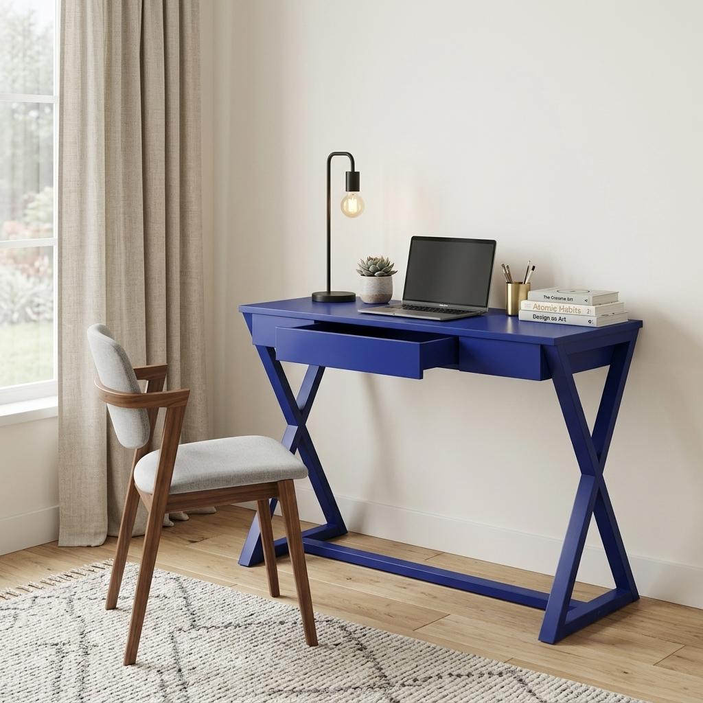 42" Blue Writing Desk