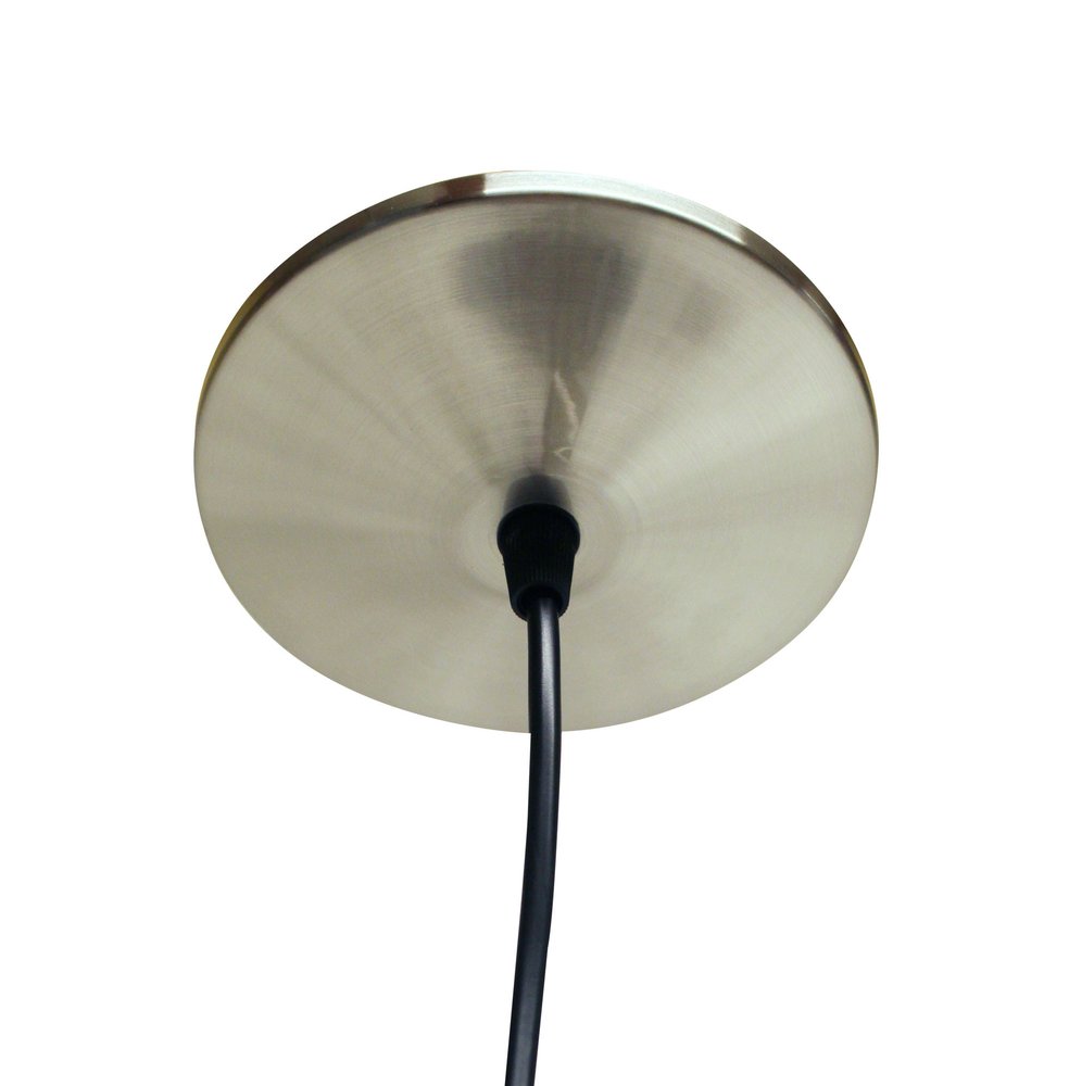 Brass Bulb Two Light Metal Chandelier