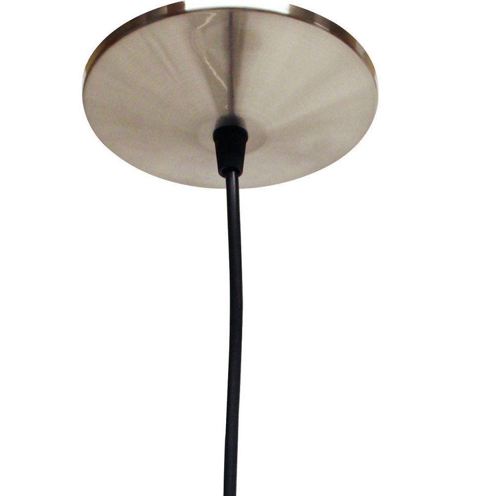 Brass Bulb Two Light Metal Chandelier