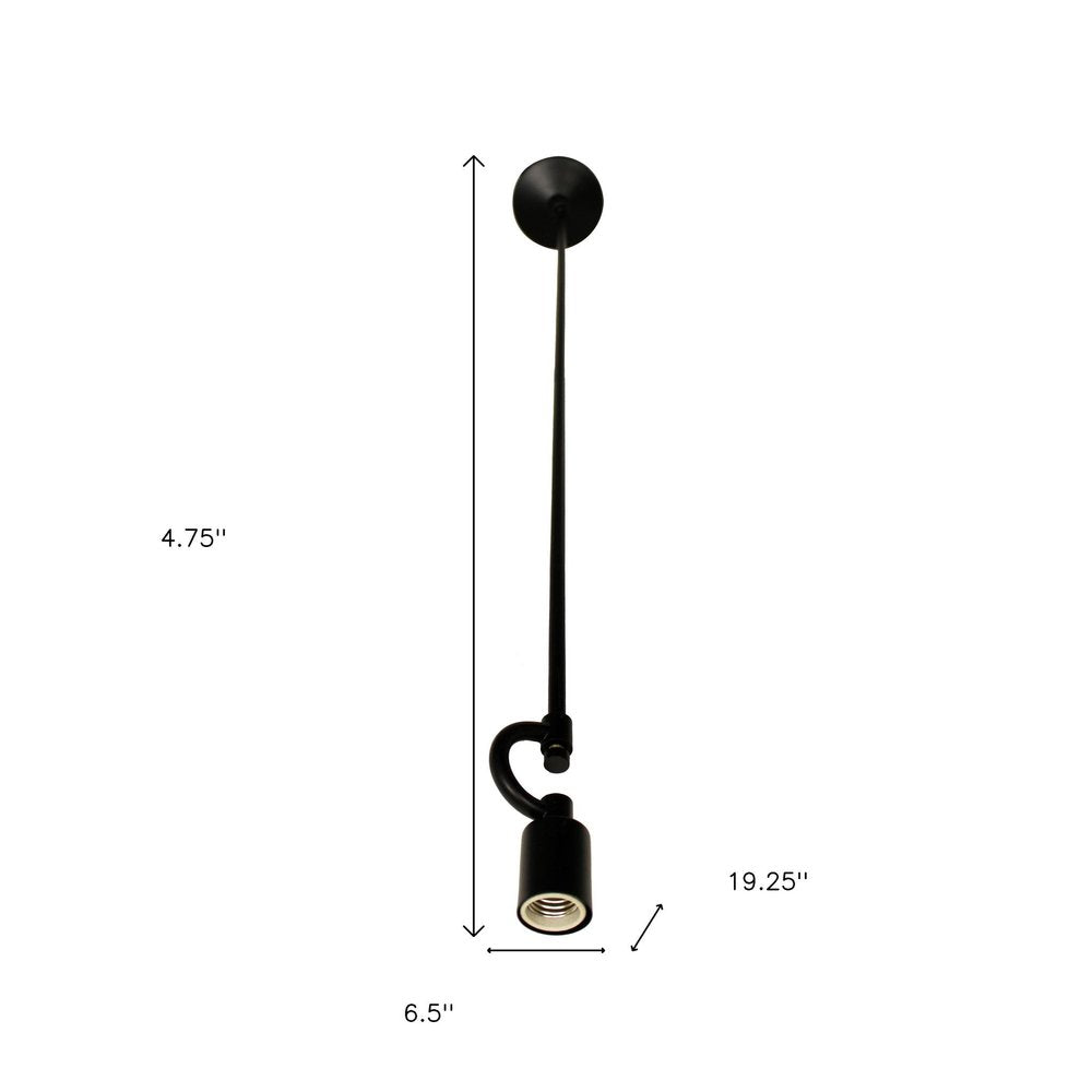 Black Bulb Metal Chandelier