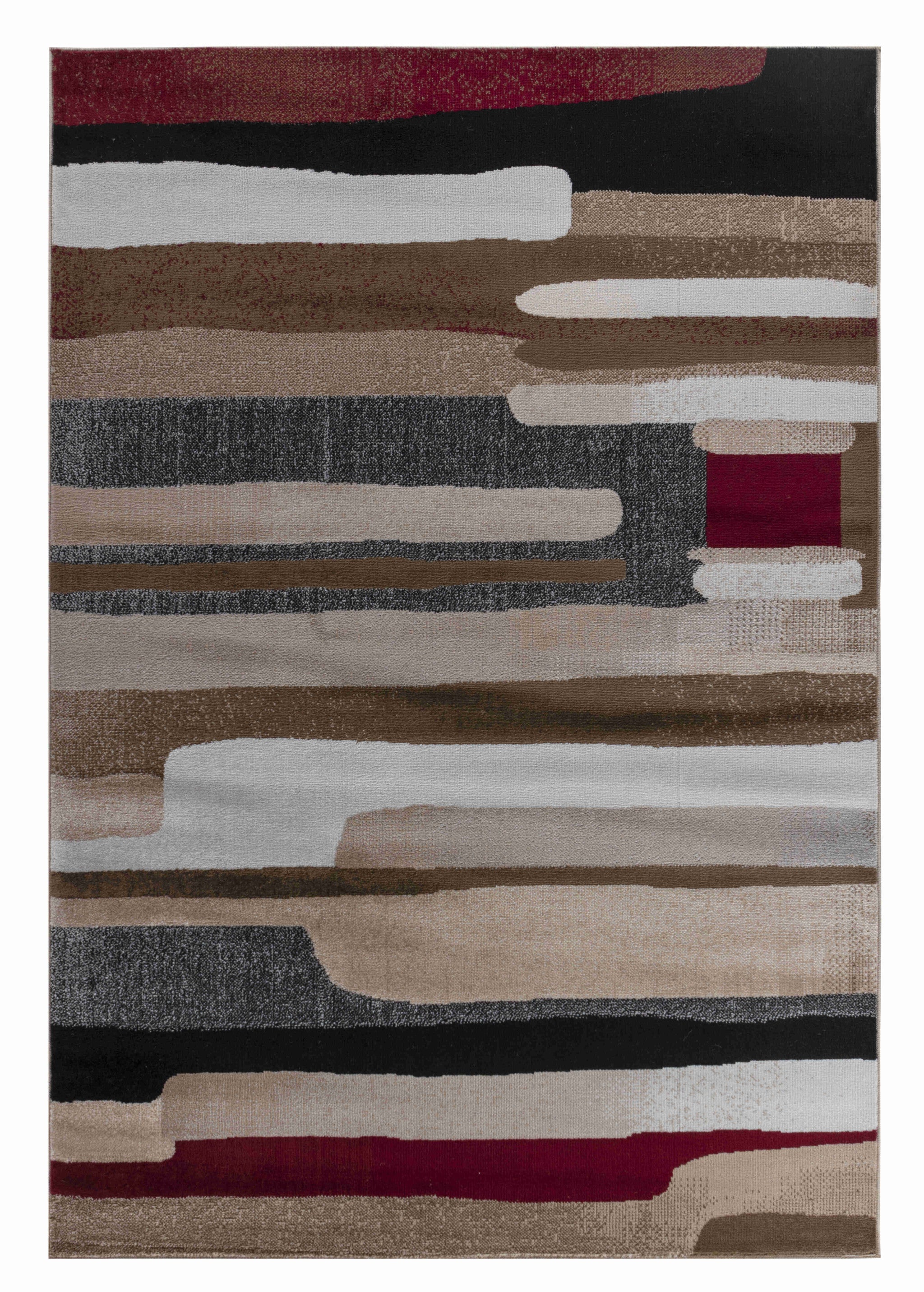 8' X 11' Brown Abstract Area Rug