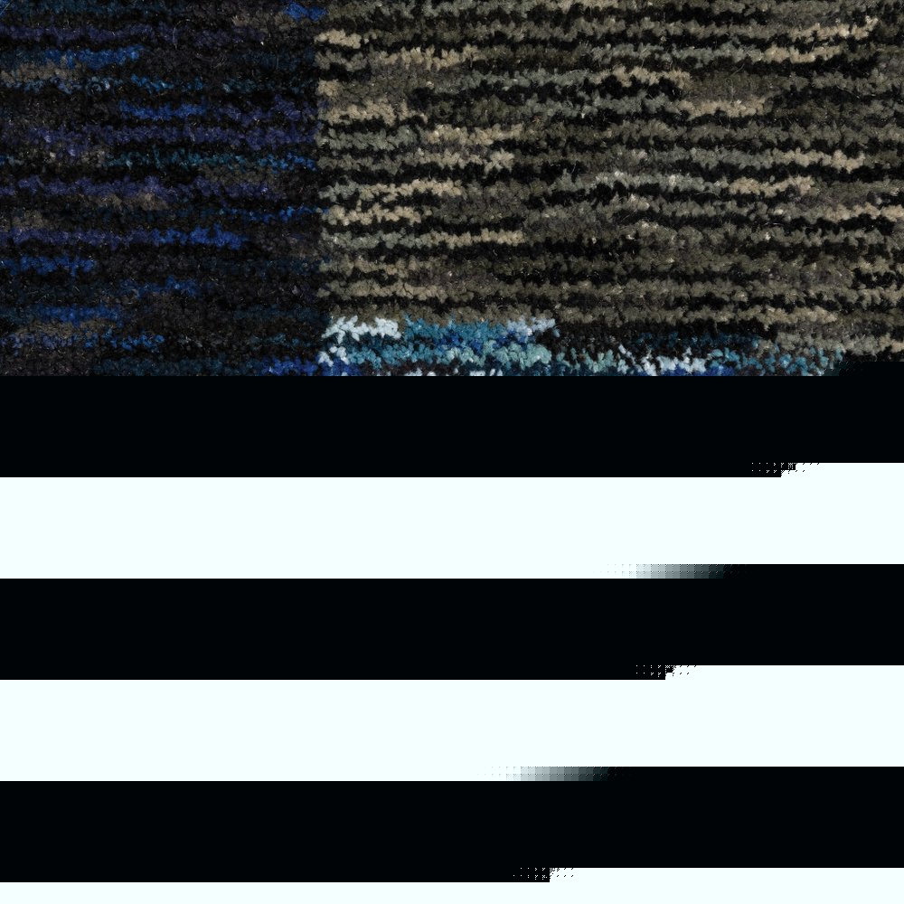 8' X 11' Blue Grey Charcoal and Purple Geometric Power Loom Area Rug