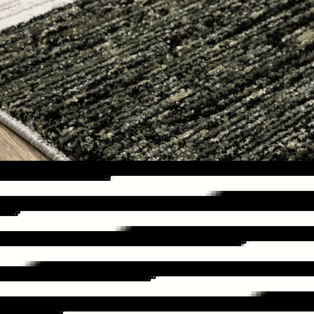 10' X 13' Gray and Ivory Geometric Power Loom Area Rug