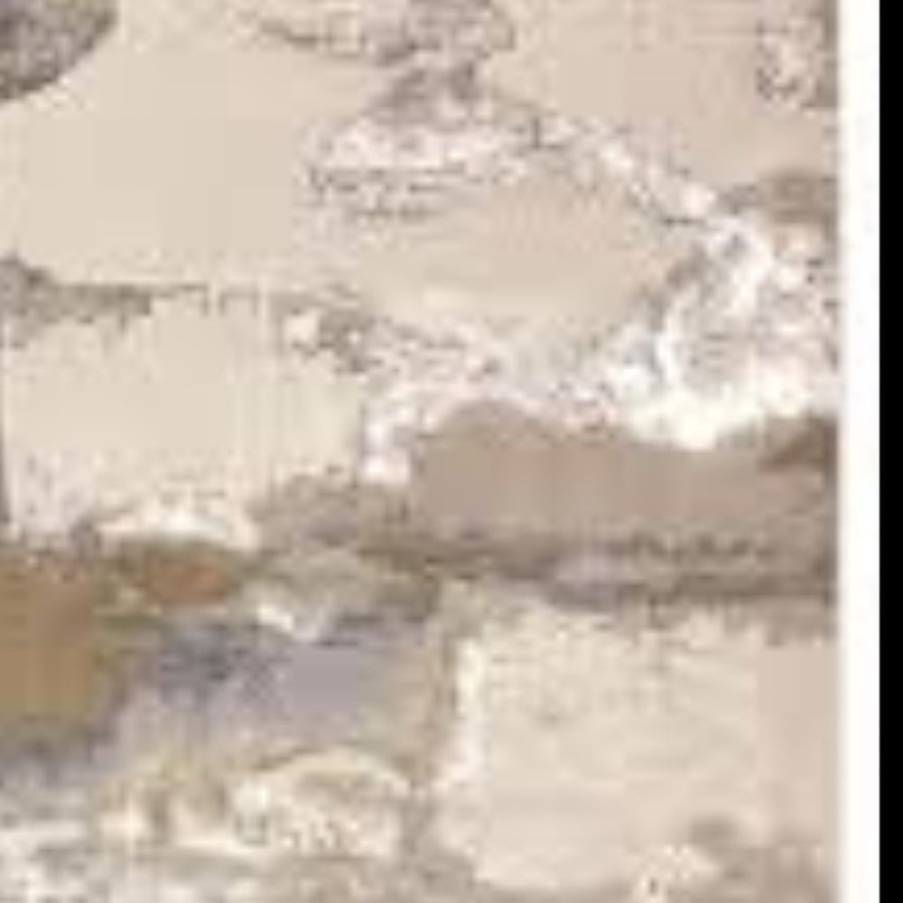 2' X 3' Ivory Brown And Gray Abstract Area Rug