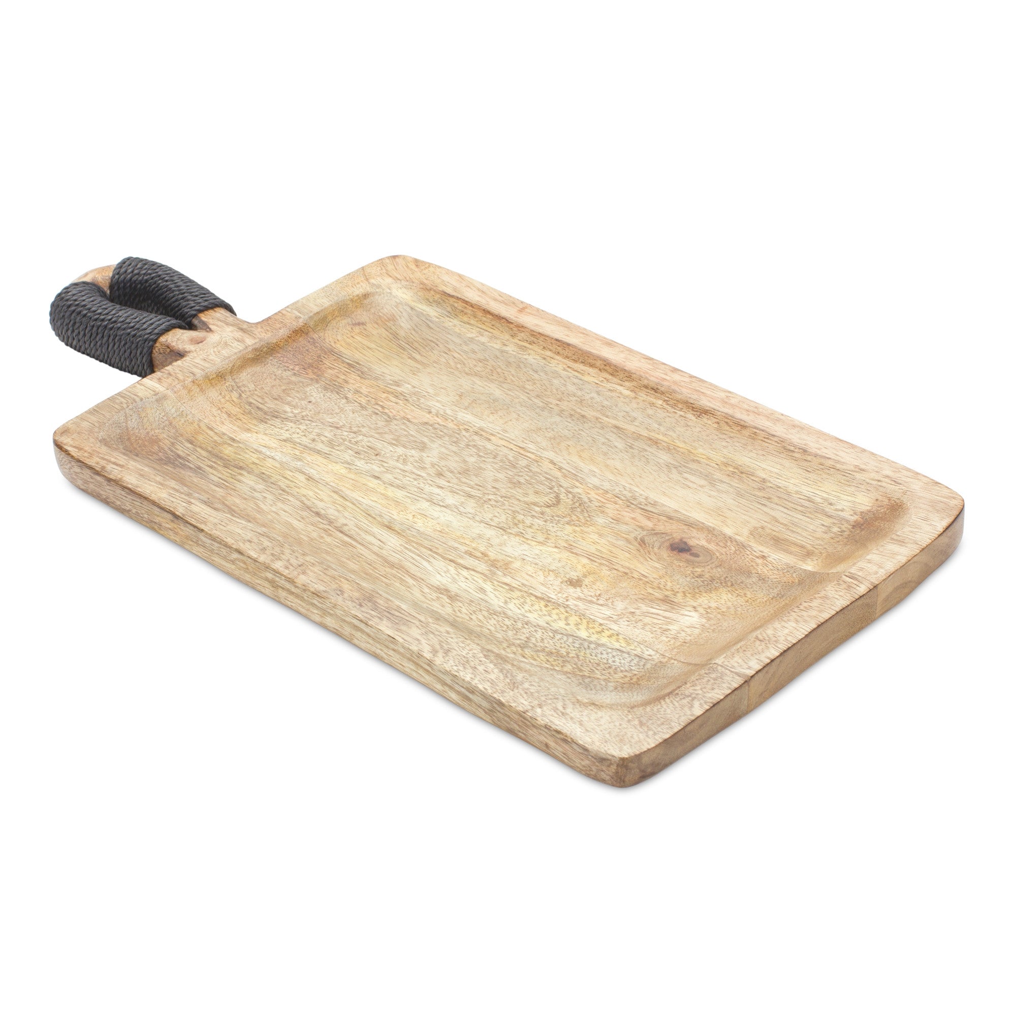 Set of Two Brown Solid Wood Cheese Boards