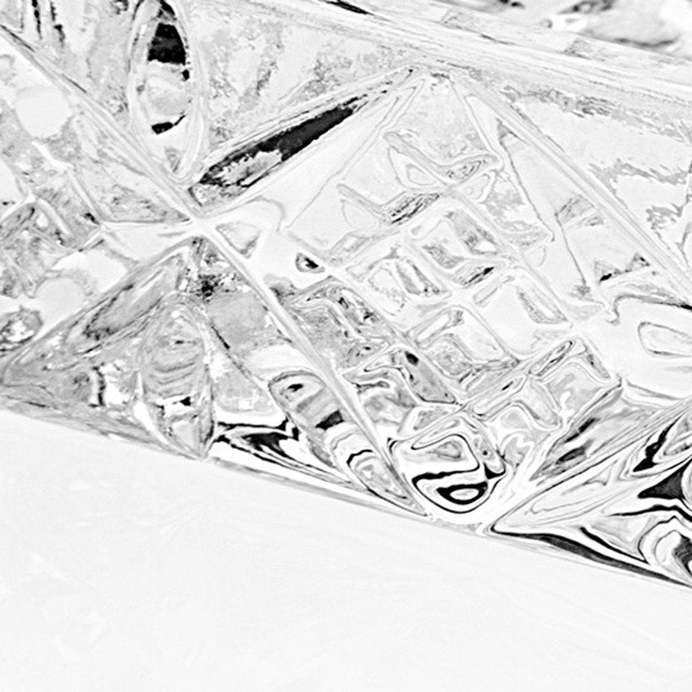 1" Clear Lead Free Crystal Soap Dish