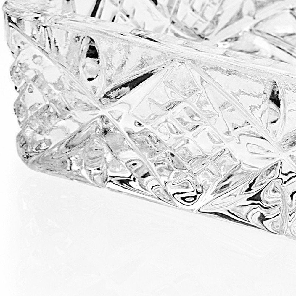 1" Clear Lead Free Crystal Soap Dish