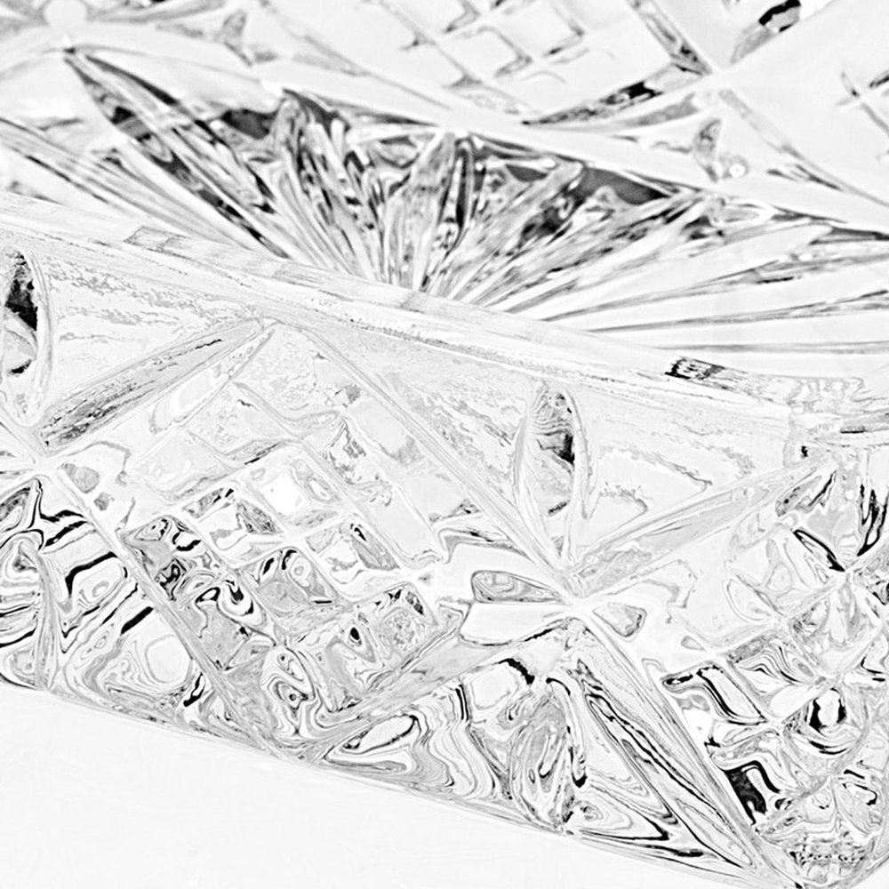 1" Clear Lead Free Crystal Soap Dish