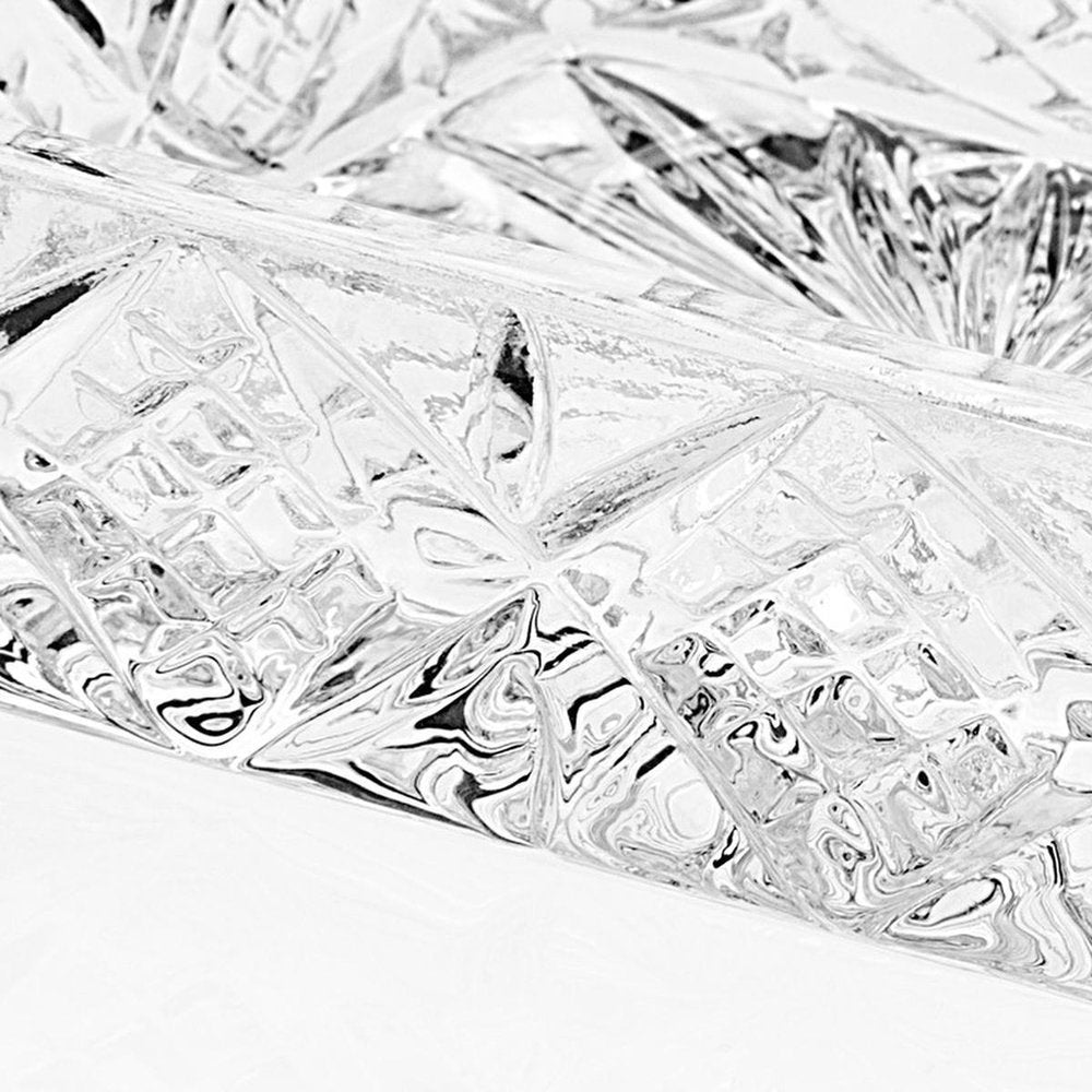 1" Clear Lead Free Crystal Soap Dish