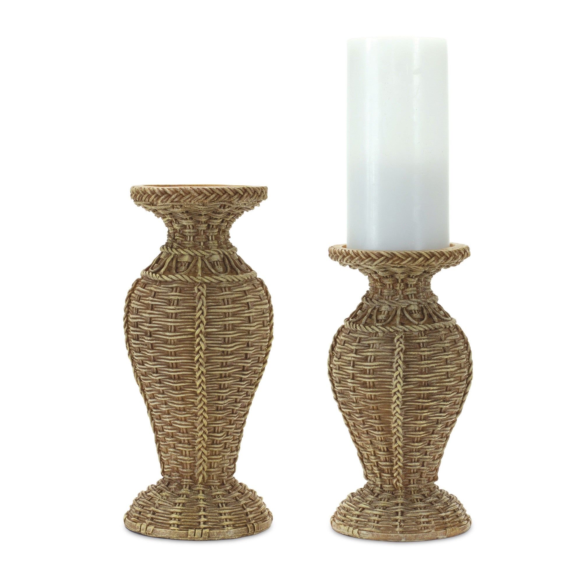 Set Of Two Brown Flameless Tabletop