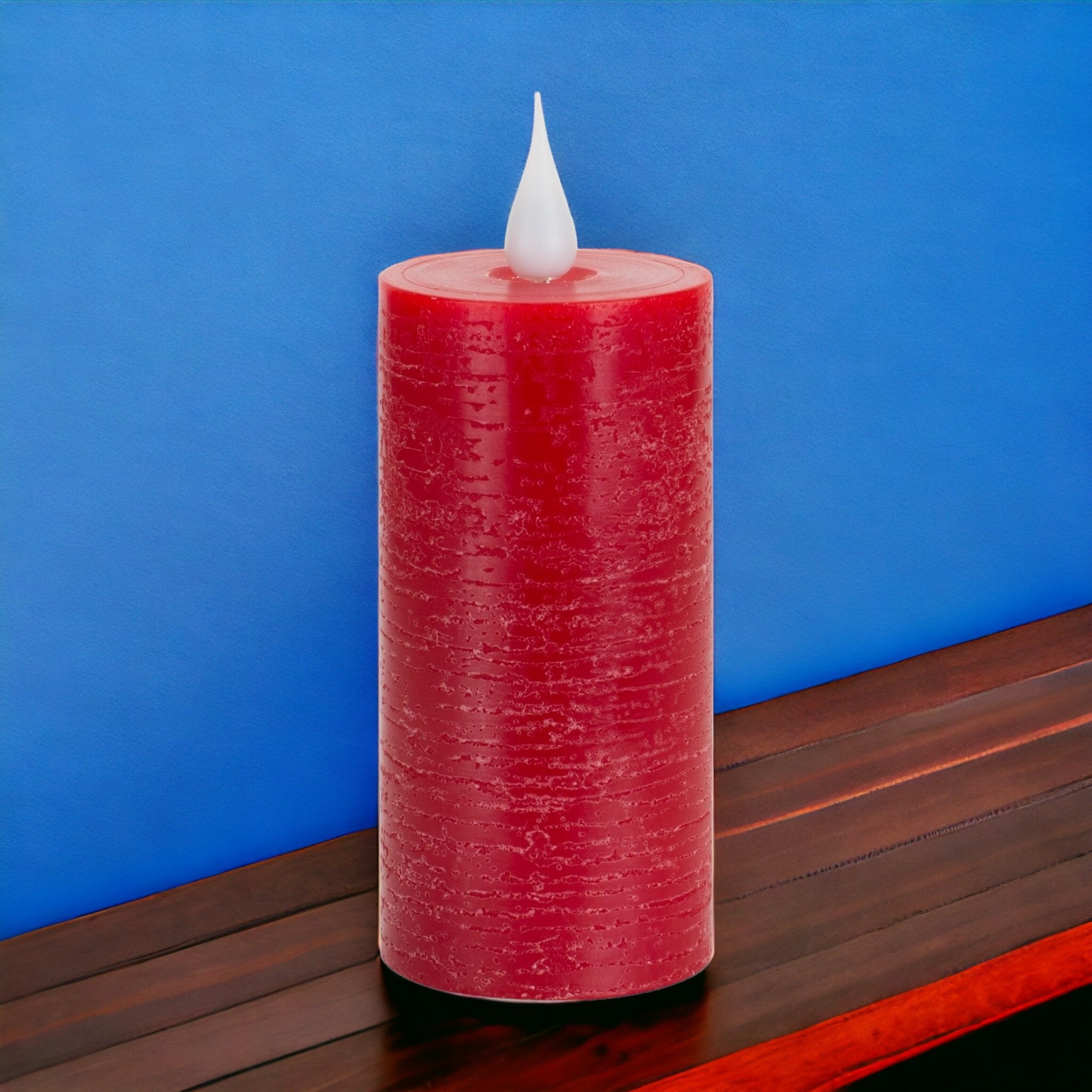 5" Red Flameless Pillar Candle