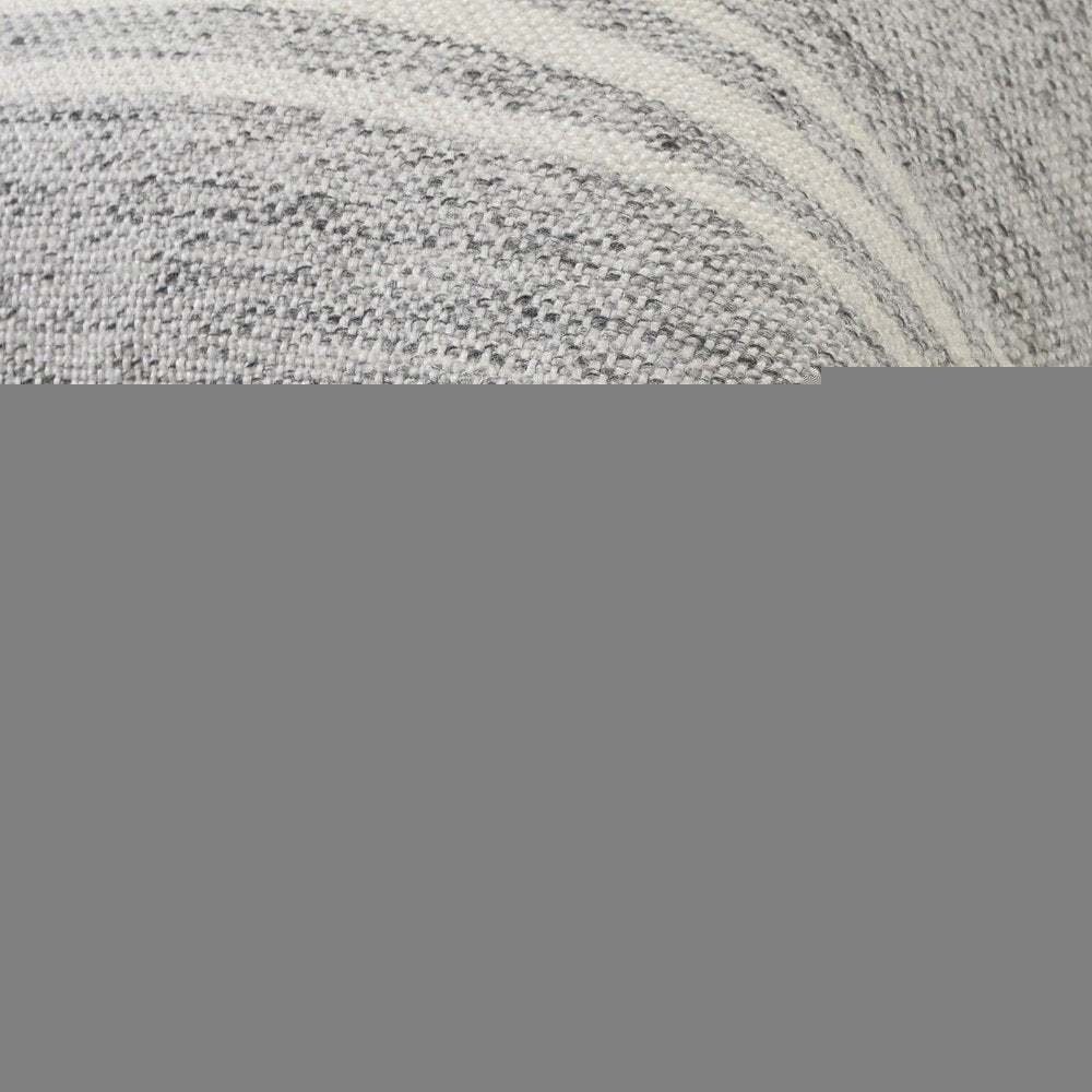 24" X 24" Gray Zippered Geometric Indoor Outdoor Throw Pillow