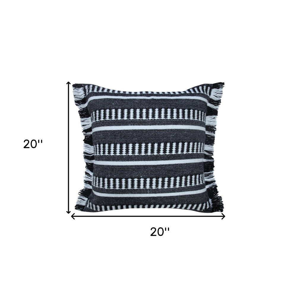 24" X 24" Tan Zippered Coastal Indoor Outdoor Throw Pillow